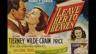 Gene Tierney Cornel Wilde  Vincent Price in Leave Her To Heaven 1945