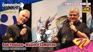 Rob Paulsen  Maurice LaMarche Animaniacs Pinky and the Brain Forest City ComiCon 2019 QA Panel