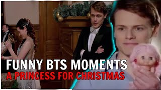 Sam Heughans A Princess for Christmas Behind The Scenes with Funny Moments