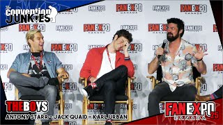 The Boys Antony Starr Jack Quaid  Karl Urban Fan Expo Canada 2019 QA Panel