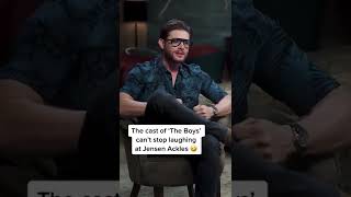 The Cast Of The Boys Cant Stop Laughing At Jensen Ackles 