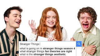 Sadie Sink Noah Schnapp  Gaten Matarazzo Answer the Webs Most Searched Questions  WIRED