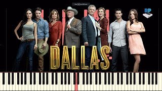 Dallas  TV Theme Tune  Synthesia Piano Tutorial
