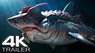 BLIND WATERS Trailer 2023 New Megalodon Shark Movie 4k