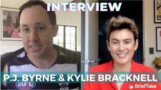 Irreverent stars PJ Byrne  Kylie Bracknell joke about the dangers of filming in Queensland