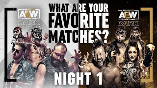 Night 1 What are your Favorite AEW Dark  Elevation Matches Over 3 Hours of Action  101321