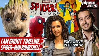 SpiderMan Freshman Year BOMBSHELL  I Am Groot Timeline  Kirsten Lepore and Brad Winderbaum