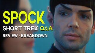 SPOCK and Number ONE  Star Trek Short Treks QA  Breakdown  Review