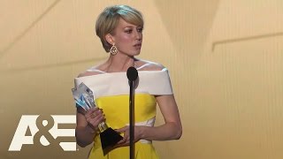 Carrie Coon Wins Best Actress in a Drama Series  2016 Critics Choice Awards  AE