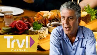 The Tastiest  CRAZIEST Meals of Season 8  Anthony Bourdain No Reservations  Travel Channel