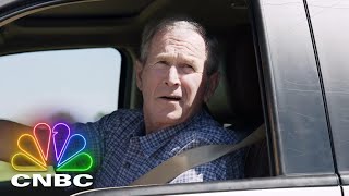 Former President George W Bush Picks Jay Up In A 2013 Ford F150 King Ranch  Jay Lenos Garage