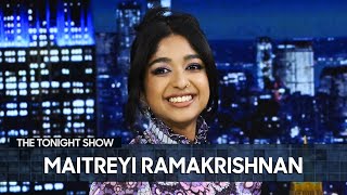 Maitreyi Ramakrishnan Loves Convincing People Shes Related to Mindy Kaling  The Tonight Show