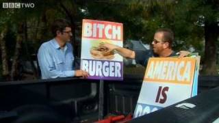 Louis Theroux at Westboro Baptist Church protest  Americas Most Hated Family in Crisis  BBC Two