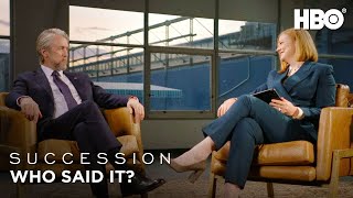 Sarah Snook  Alan Ruck Play Who Said It  Succession  HBO