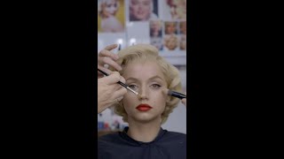 Ana de Armas transforming into Marilyn Monroe in BLONDE