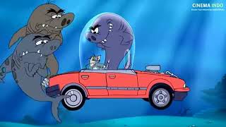 TOM AND JERRY THE FAST AND THE FURRY 2005 TOM CAR WITH SHARK