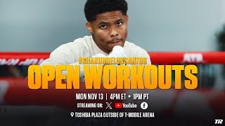 Shakur Stevenson vs Edwin De Los Santos  OPEN WORKOUT