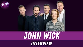 John Wick Cast Interview with Keanu Reeves Alfie Allen Chad Stahelski David Leitch  Basil Iwanyk