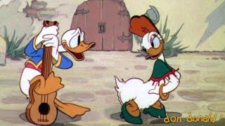 Don Donald 1937 Disney Donald Duck Cartoon Short Film  Donna Duck