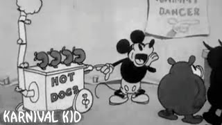 The Karnival Kid 1929 Disney Short Film  First Time Mickey Mouse Talks