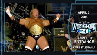 Triple H entrance featuring Motrhead WWE WrestleMania 21 April 3 2005