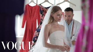 Kate Bosworth Sees Her Oscar de la Renta Wedding Dress for the Very First Time  Vogue Weddings