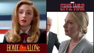 HOME ALONE 1990 Hope Davis as French Ticket Agent Tony Starks Moms first movie