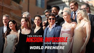Mission Impossible  Dead Reckoning Part One  Rome World Premiere Red Carpet Show  Tom Cruise