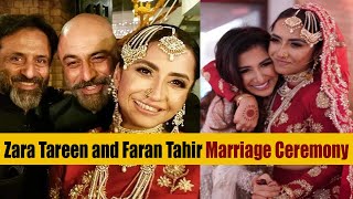 Zara Tareen and Faran Tahir Marriage Ceremony  nikkah 