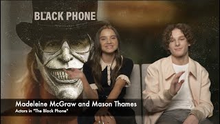 Madeleine McGraw And Mason Thames Talk About Learning To Use A Rotary Phone For The Black Phone