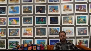 Cel Talk 10  Trent Claus gives a tour of his art museum exhibit