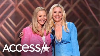 Lisa Kudrow  Mira Sorvino Have Romy And Michele Reunion At SAGs