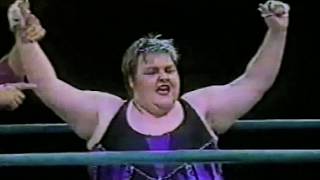 Klondyke Kate Vs Tracey Walter  Classic British Womens Wrestling  German Commentary  1991