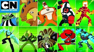Every Ben Alien Transformation  Ben 10  Cartoon Network
