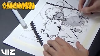 Hells Paradise Creator Yuji Kaku Draws Chainsaw Man  VIZ