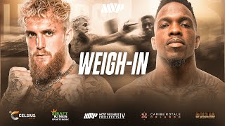 JAKE PAUL VS ANDRE AUGUST WEIGH IN LIVESTREAM