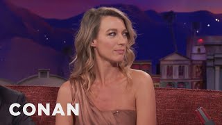How Natalie Zea Stayed Warm On The Detour Set  CONAN on TBS