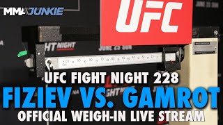 UFC Fight Night 228 Fiziev vs Gamrot Official Weighin Live Stream  Fri 900 am PT12 pm ET