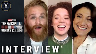 The Falcon and the Winter Soldier Interviews with Wyatt Russell Erin Kellyman and Amy Aquino