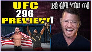 BELIEVE YOU ME Podcast 534 UFC 296 Preview Show  Leon Edwards vs Colby Covington