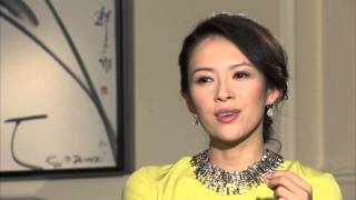 The Grandmaster Zhang Ziyi On Set Interview  ScreenSlam