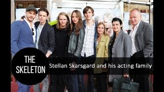 Stellan Skarsgrd and his acting family wives and kids