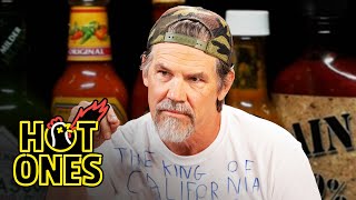 Josh Brolin Licks the Palate of Absurdity While Eating Spicy Wings  Hot Ones