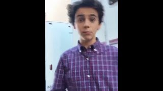 Jack Dylan Grazer having fun with cast of Me Myself and I