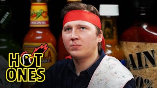 Paul Dano Needs a Burp Cloth While Eating Spicy Wings  Hot Ones