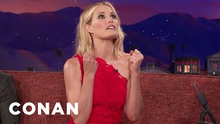 Leslie Bibb Is An Extremely Physical Person  CONAN on TBS