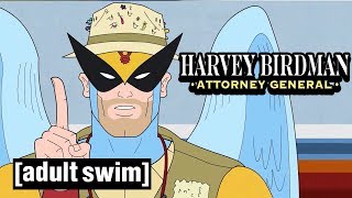 Harvey Birdman Attorney General  Crazy President  Adult Swim UK 