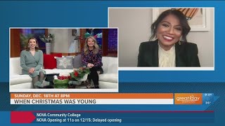 Actress Karen David talks about her new CBS movie When Christmas was Young