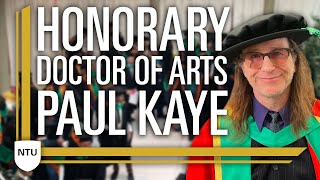 Paul Kaye on receiving an honorary Doctor of Arts degree at Winter Graduation