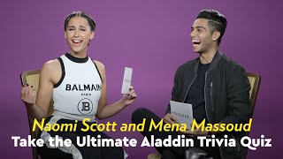 Naomi Scott and Mena Massoud Take the Ultimate Aladdin Trivia Quiz  POPSUGAR Pop Quiz